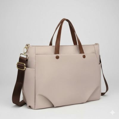 New Women Tote Bag Oxford Large Handbag Shoulder Bags(White)