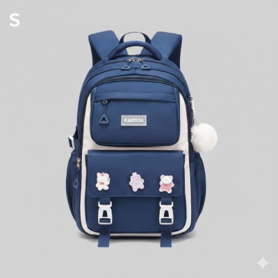 Kids Backpack Children School Bags for Girls Orthopedic Waterproof Primary Schoolbag Book Bag (blue)