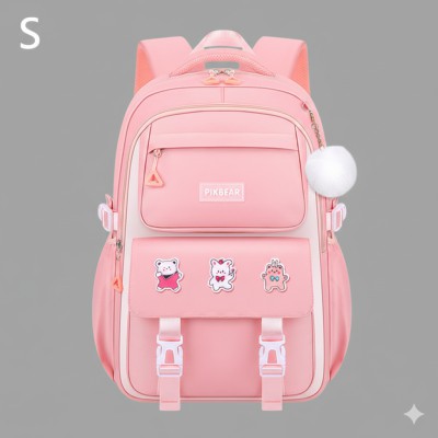 Kids Backpack Children School Bags for Girls Orthopedic Waterproof Primary Schoolbag Book Bag (pink)